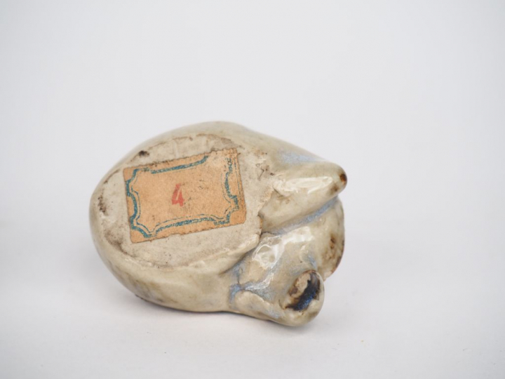 Japon, période Meiji (1868-1912) Boîte à thé en céramique émaillée bei