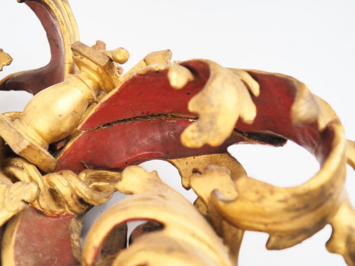 Plaque XVIIIème en métal repoussé et gravé, à décor de scène de la Pas