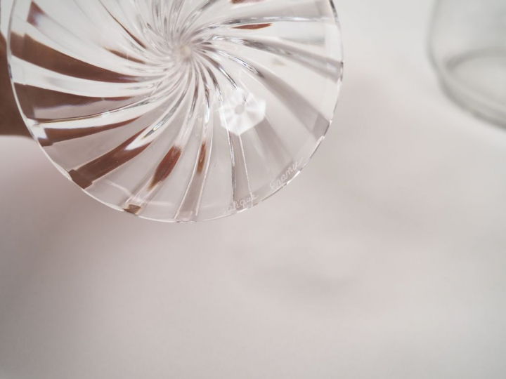 LALIQUE France. Partie de Service de verre modèle "Rambouillet". Compr