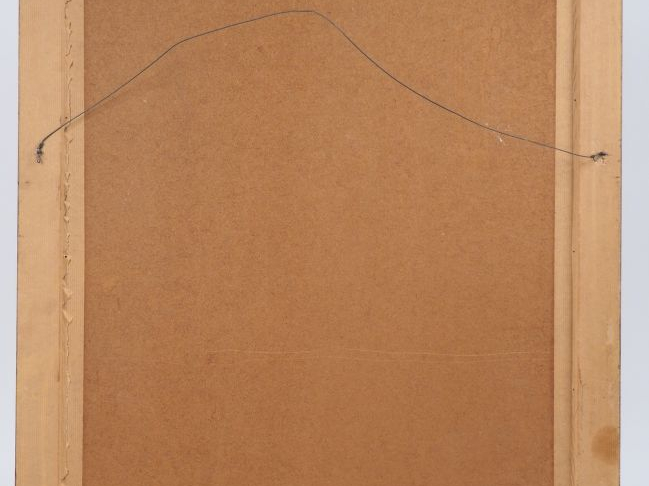 DEROLF. "Composition" Huile sur isorel, signée en bas à droite. Dim. 6