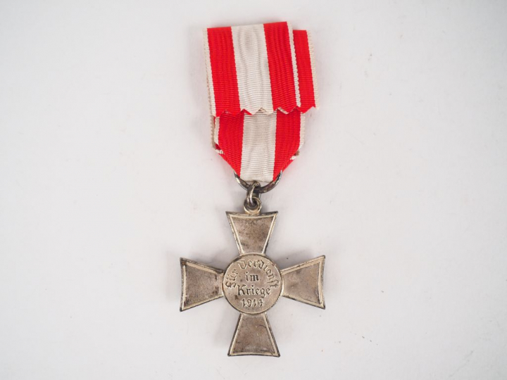 Rare croix de mérite de guerre hanséatique de la ville de Hambourg Gue