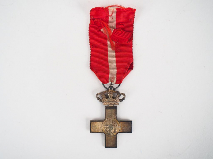 Croix espagnole de chevalier du mérite militaire, module biface identi