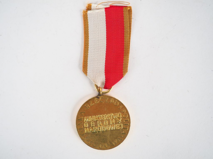 Médaille du mérite polonais pour la défense du pays, module rond en br