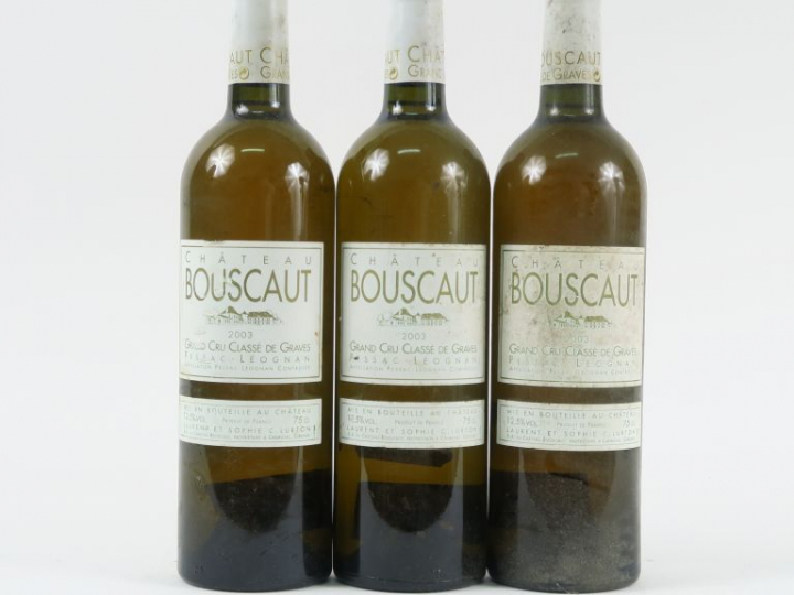 3 BOUTEILLES CHÂTEAU BOUSCAUT GCC GRAVES - 2003