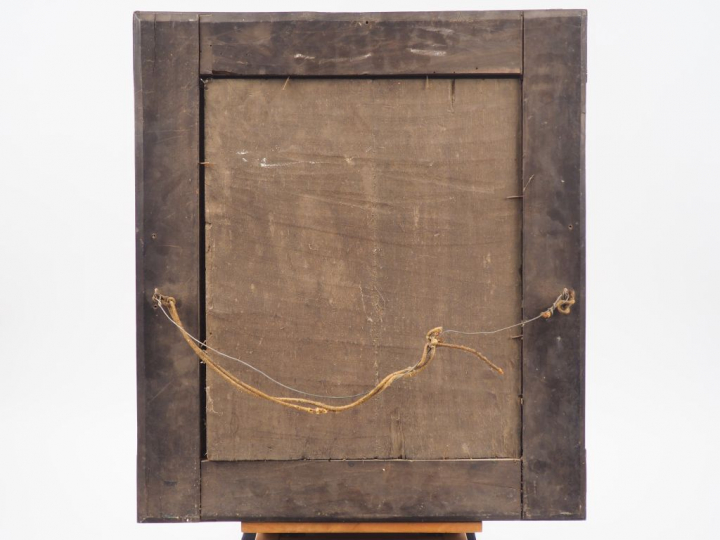 Ecole française fin XVIIème. "La présentation du Christ au temple". Hu