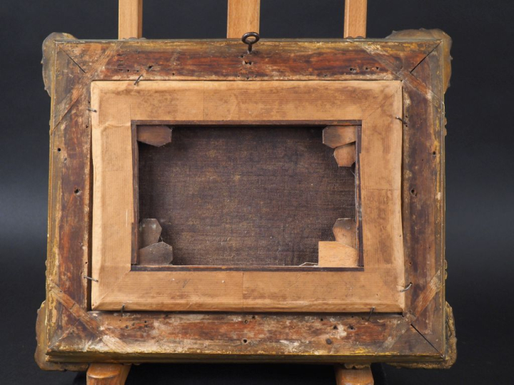 Ecole des Flandres vers 1700. "Paysage aux cavaliers". Huile sur toile