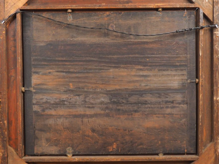 Dans le gout de Dirk Hals. "La leçon de musique". Panneau Hauteur : 67