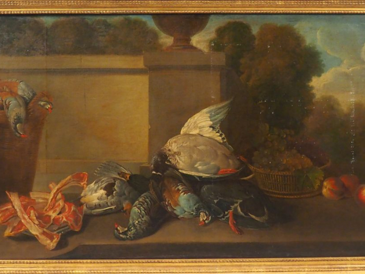 Attribué à Claude François DESPORTES (1695-1774). "Nature morte au can
