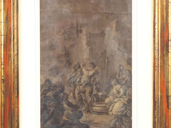 Ecole NAPOLITAINE du XVIIIè, entourage de Francesco de Mura. "Le frapp