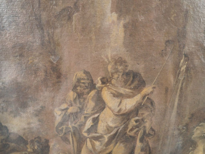 Ecole NAPOLITAINE du XVIIIè, entourage de Francesco de Mura. "Le frapp