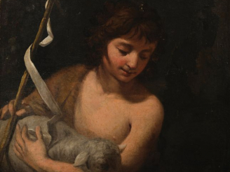 Vente aux enchères Ecole Romaine vers vers 1650 entourage de Pierre DE CORTONE. "Saint Je