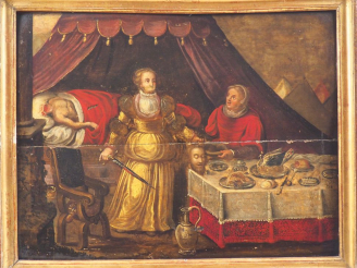 Vente aux enchères Ecole flamande vers 1620, suiveur de Frans Francken. "Judith et Holoph