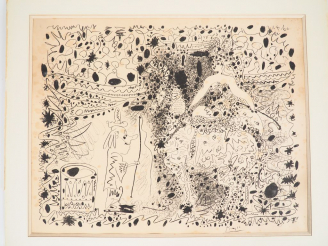 Vente aux enchères Pablo Picasso (1881-1973) L’Écuyère. 1960. Autographie. 640 x 500. Mou