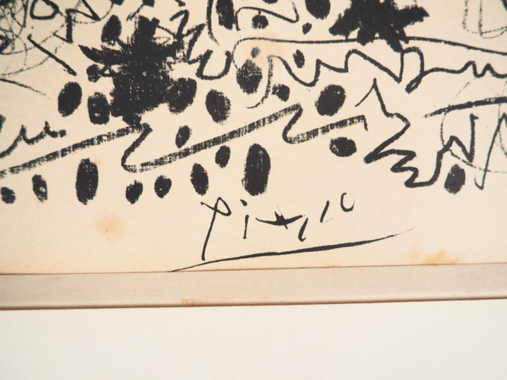 Pablo Picasso (1881-1973) L’Écuyère. 1960. Autographie. 640 x 500. Mou