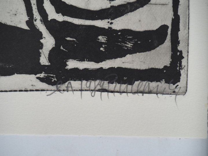 Jean-Pierre PINCEMIN. "Sans titre". 3 eaux-fortes (épreuves d'artistes