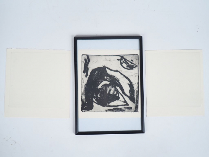 Jean-Pierre PINCEMIN. "Sans titre". 3 eaux-fortes (épreuves d'artistes