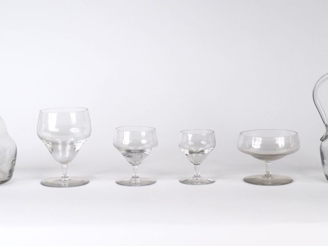 DAUM à Nancy. Partie de service de verres en cristal comprenant :  - 6