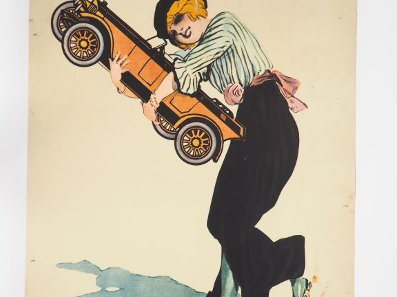 Reproduction d'affiche Mein Benz. Dim. 84 x 59,5 cm