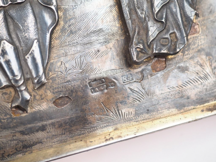 Icône de Saint Anastase d'Aquilée face à l'Archange Saint Michel. 1865