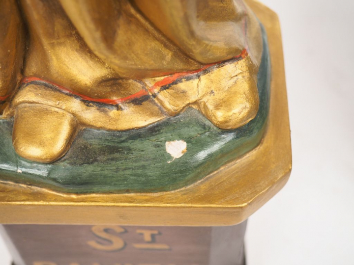 Ecole française XIXème. "Saint Côme" et "Saint Damien". Paire de sculp