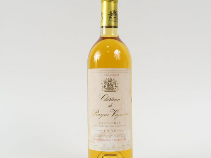 1 BOUTEILLE CHÂTEAU RAYNE VIGNEAU 1er CC SAUTERNES - 1990