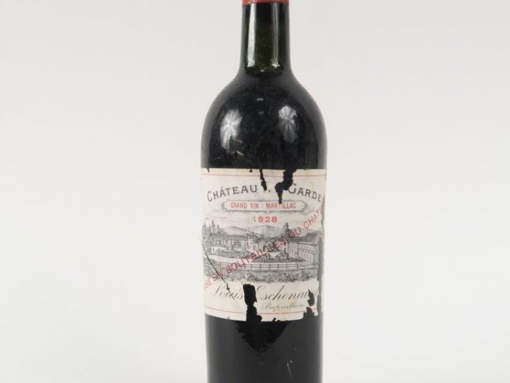 1 BOUTEILLE CHÂTEAU LA GARDE LOUIS ESCHENAUER MARTILLAC - 1928 - BG/EA