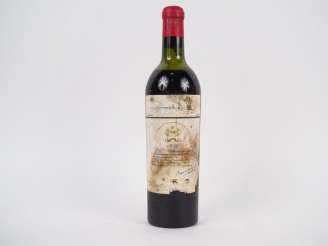 Vente aux enchères 1 BOUTEILLE CHÂTEAU MOUTON ROTHSCHILD 1er GCC PAUILLAC - 1950 - MEP/EA