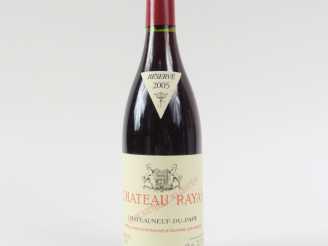 Vente aux enchères 1 BOUTEILLE CHÂTEAUNEUF DU PAPE CHÂTEAU RAYAS - 2005