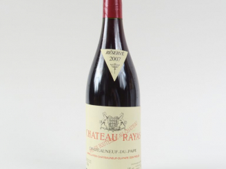 Vente aux enchères 1 BOUTEILLE CHÂTEAUNEUF DU PAPE CHÂTEAU RAYAS - 2007
