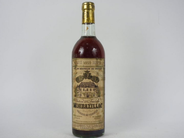 1 BOUTEILLE CHÂTEAU DE LA FONVIEILLE MONBAZILLAC - 1959 - BG