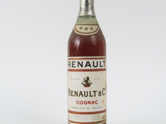 Vente aux enchères 1 VIEILLE BOUTEILLE COGNAC RENAULT - CAPS ÉTAIN