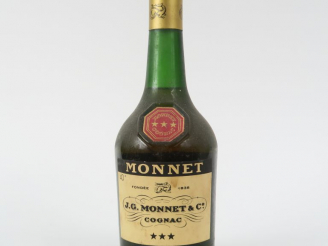 Vente aux enchères 1 VIEILLE BOUTEILLE COGNAC MONNET ***