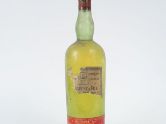 Vente aux enchères 1 VIEILLE BOUTEILLE LIQUEUR FABRIQUÉE AU COUVENT J. LAURENT   FILS - E