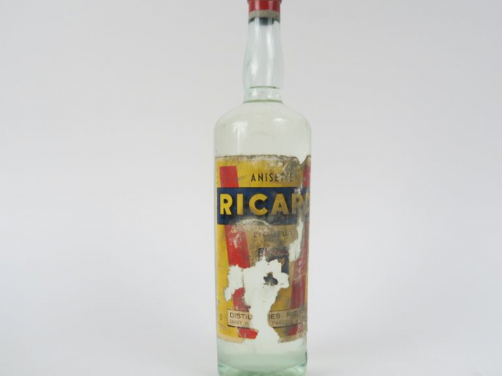 1 VIEILLE BOUTEILLE (1 L) ANISETTE RICARD ANNÉES 55/60 - EA