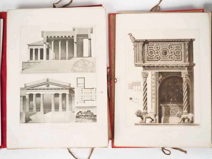 [ARCHITECTURE]. ESPOUY (H. d’). FRAGMENTS D'ARCHITECTURE ANTIQUE d'apr