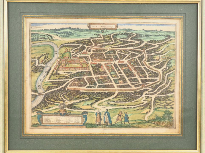 [ATLAS]. ENSEMBLE DE 5 PLANS XVIe-XVIIe DE VILLES ALLEMANDES, RUSSES E