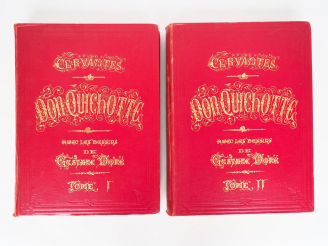 Vente aux enchères [DORÉ]. CERVANTÈS (M. de). DON QUICHOTTE DE LA MANCHE. Traduction de L