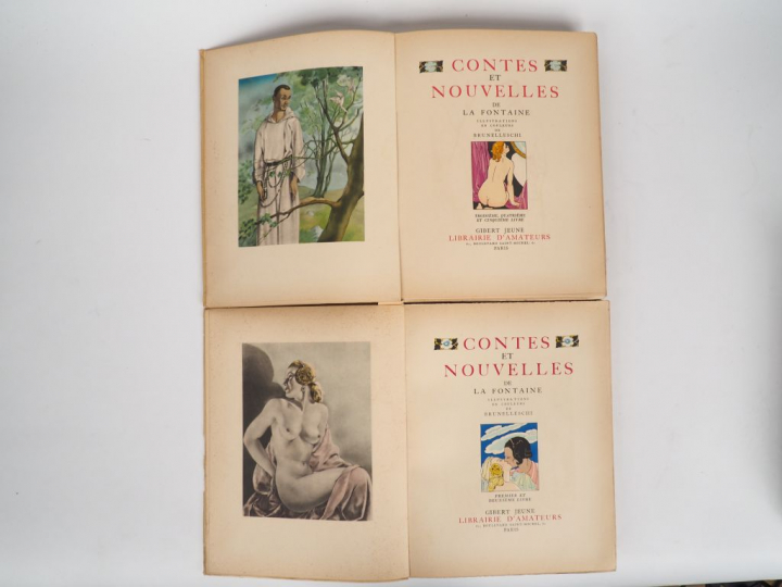 [ILLUSTRÉS]. LA FONTAINE. CONTES ET NOUVELLES. P., Gibert jeune, 1937-