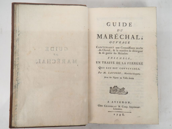 LAFOSSE (Comte Galeazzo). GUIDE DU MARÉCHAL, ouvrage contenant une Con