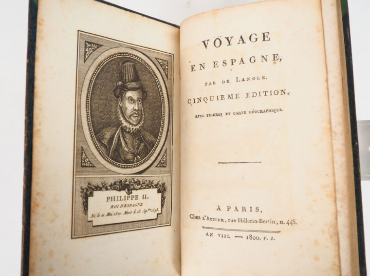 LANGLE (Marquis de). VOYAGE EN ESPAGNE. Paris, Chez l’Auteur, 1800. In