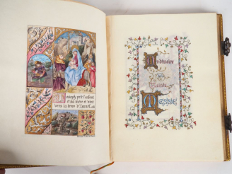Vente aux enchères LIVRES D’HEURES. P., Bonasse, Lebel et Massin, 1889. In-8 carré maroqu