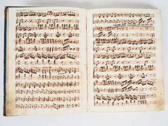 Vente aux enchères [MUSIQUE]. MANUSCRIT de partitions calligraphiées à l’encre noire sur 