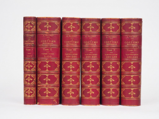 Vente aux enchères RACINET (A.). LE COSTUME HISTORIQUE. P., Firmin-Didot, 1888. Six volum