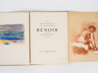 Vente aux enchères [RENOIR]. SEIZE AQUARELLES ET SANGUINES DE RENOIR accompagnées de « So