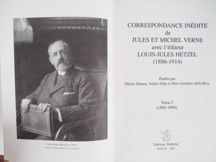 [VERNE]. CORRESPONDANCE INÉDITE DE JULES ET MICHEL VERNE avec l’éditeu
