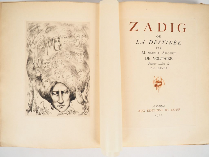 VOLTAIRE. ZADIG ou La Destinée. Paris, Éditions du Loup, 1927. Grand i