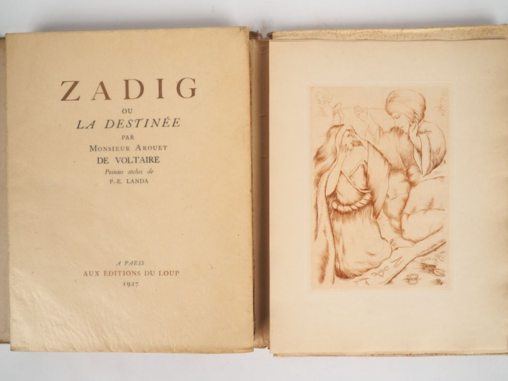 VOLTAIRE. ZADIG ou La Destinée. Paris, Éditions du Loup, 1927. Grand i