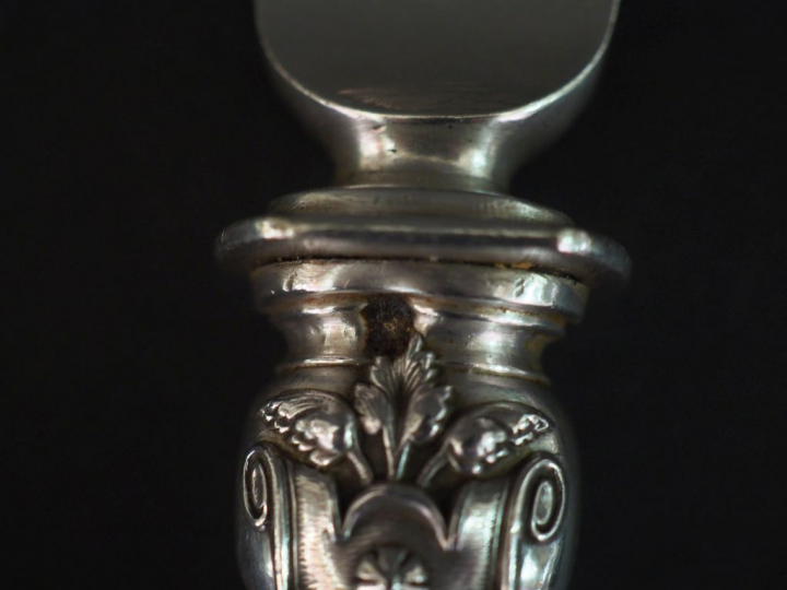 Service à découper manche en argent fourré 2 différents couverts à poi