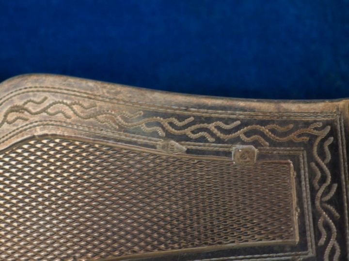 Couvert à poisson en argent, poinçon Minerve, lames en argent massif, 