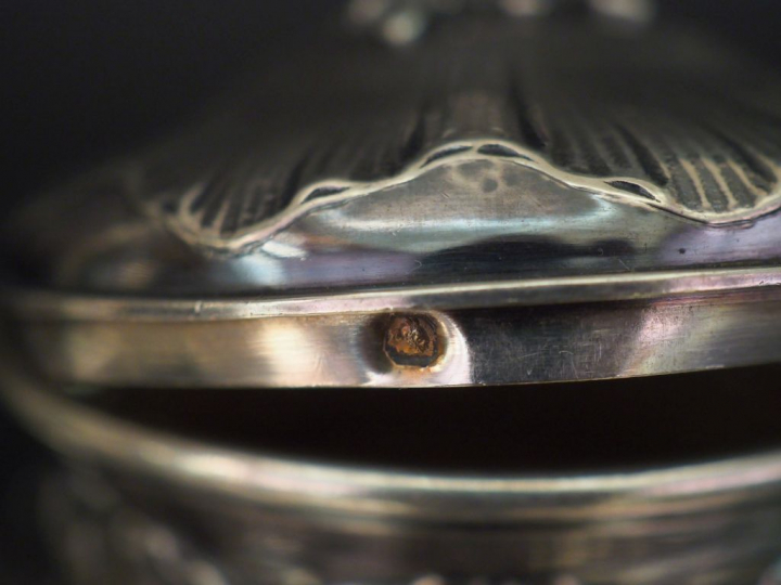 Service égoïste Napoléon III en argent, poinçon Minerve, à décor de fl